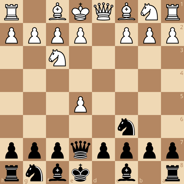 Englund Gambit Englund Gambit Main Line after 2.dxe5 Nc6 3.Nf3 Qe7