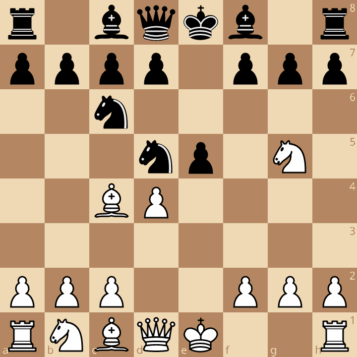 Attaque du Foie Frit Attaque Lolli after 5...Cxd5 6.d4