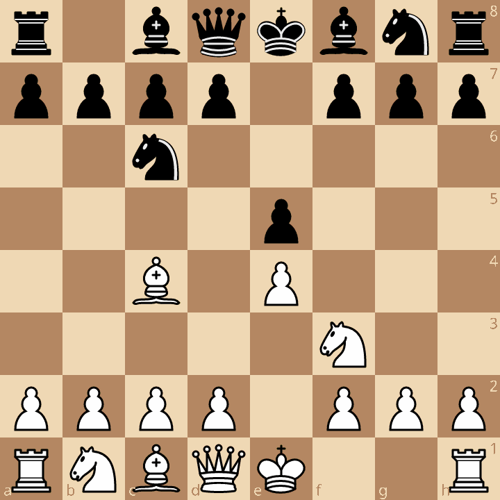 Italian Game starting position after 1.e4 e5 2.Nf3 Nc6 3.Bc4