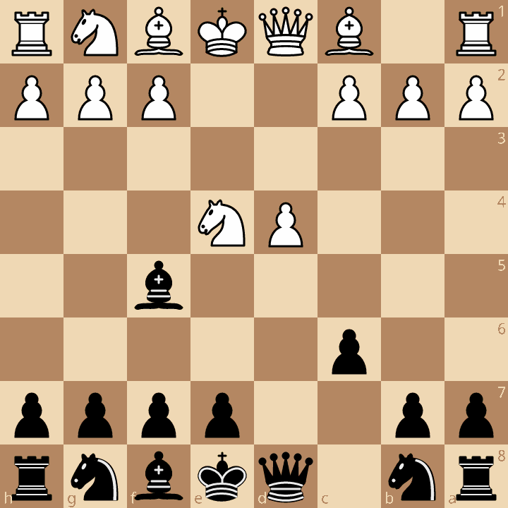 Caro-Kann Defense Classical (Capablanca) after 3.Nc3 dxe4 4.Nxe4 Bf5